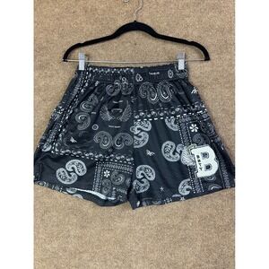 Bang Brand BBTY Black Bandana Print Mesh Shorts Drawstring XL